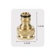 thumbnail image 3 of Ct Conector De Grifo De Latón Para Jardín De 2 Piezas, Adaptador Hembra A Ranurado 2 En 1 De 4/6 Pulgada, 3 of 5
