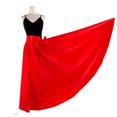 thumbnail image 5 of Dramatic Style Flamenco Paso Doble Waltz Dance Wear Wrap Skirt Self Tie Up Long Adult, 5 of 7