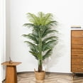 thumbnail image 2 of HiPlants 6ft Artificial Palm Plants, 6ft Fake Palm Tree, Pre Potted Faux Greenry Tree for Home Decor Office House Living Room Indoor Outdoor, Big Fake Plants Fake House Plants, 2 of 7