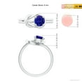 thumbnail image 5 of ANGARA Natural Solitaire Tanzanite Infinity Knot Ring in 925 Sterling Silver for Women (Size-6mm) | December Birthstone, Birthday, Anniversary, Jewelry Gift for Women | Natural Tanzanite Ring, 5 of 9