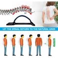thumbnail image 4 of Back Stretcher  Lumbar Back Pain Relief Device  Spine Deck/Borad Multi-Level Back Massager Lumbar  Pain Relief for Herniated Disc  Sciatica  Scoliosis  Lower and Upper Back Stretcher Supp, 4 of 7