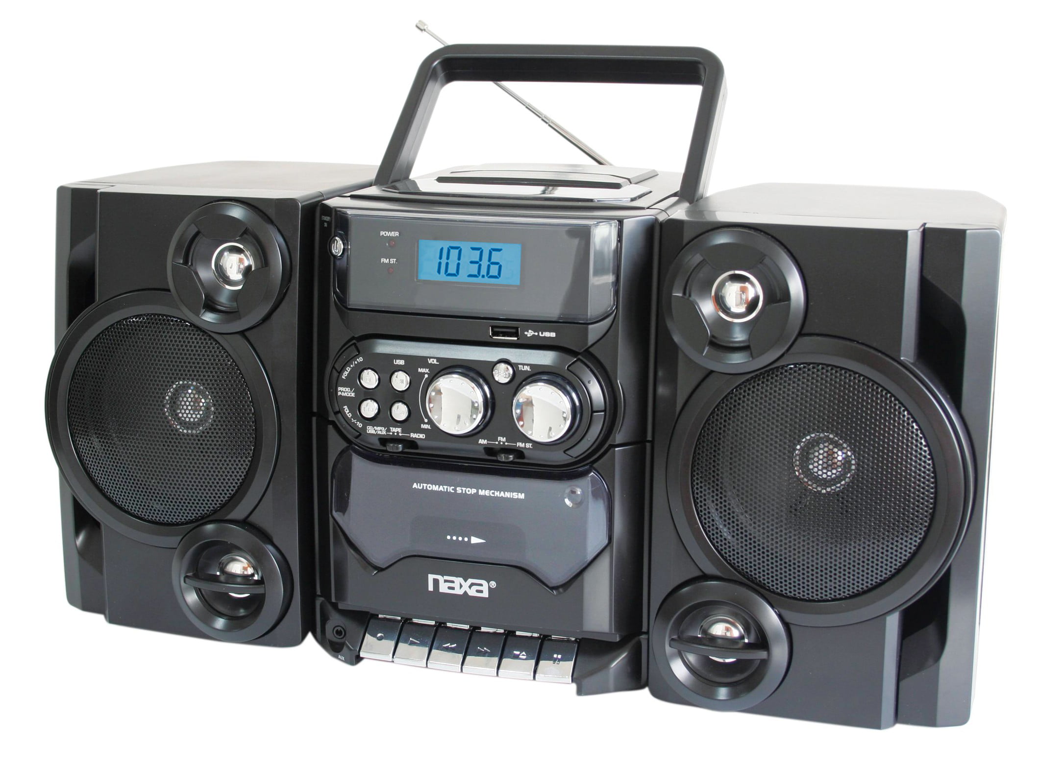Naxa Npb428 Portable Cd Mp3 Player With Am Fm Radio Detachable