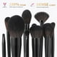 thumbnail image 3 of Juego de brochas de maquillaje Docolor Obsidian, 15 piezas, material sintético, 3 of 8