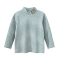 thumbnail image 1 of KYAIGUO T-Shirt Décontracté à Manches Longues pour Garçons Tout-Petits Enfants Printemps Automne Col Rond Rayures T-Shirt 1-9T, 1 of 8