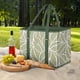 thumbnail image 3 of Bolsa tote plegable de tela no tejida, bolsa reutilizable para compras y picnics con asas reforzadas, 3 of 5