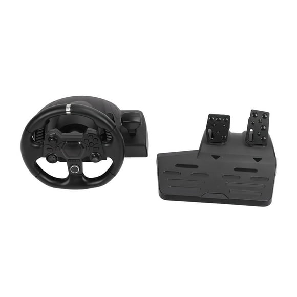 Gaming Vibration Racing Steering Wheel, 7 in 1 Plug and Play 270 Rotation Gaming Racing Wheel for One