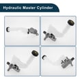 thumbnail image 6 of Unique Bargains Brake Master Cylinder for Nissan Sentra 2014-2019 Durable No.460101KA0A Engine Compartment Hydraulic Master Cylinder Silver Tone,White 1 Pcs, 6 of 7