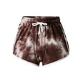 thumbnail image 3 of Gubotare Womens Summer Shorts Women's Comfort Tailored Stretch Cotton Solid and Novelty Short,Coffee L, 3 of 5