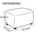 thumbnail image 2 of Stretch Ottoman Cover Folding Storage Stool Furniture Protector Soft Rectangle slipcover, 2 of 6