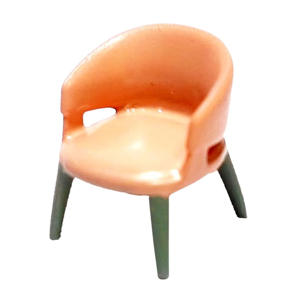 Sillón a escala 1:87 Modelo de silla a escala 1/87 Muebles en miniatura Miniatura de resina Naranja