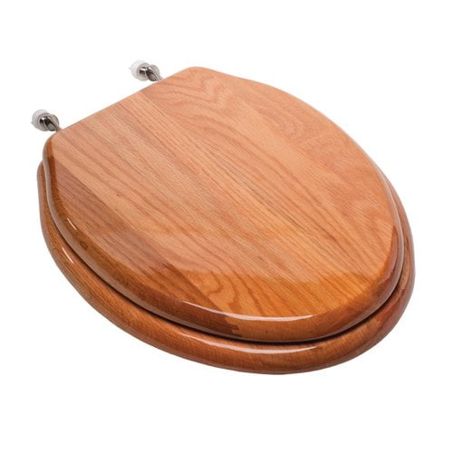 Comfort Seats Designer Solid Wood Elongated Toilet Seat