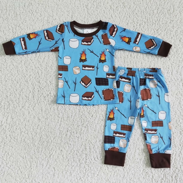 Venta al por mayor, pijamas de Navidad para niños, ropa de dormir para niñas, conjunto de camisa rosa de manga larga, pantalones para niños, traje para niños pequeños, ropa de dormir