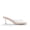NUDE/CLEAR, variant on Women’s Clear Heels Square Toe High Stiletto Mules Slip on Wedding Dress Sandals