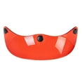 thumbnail image 2 of Zxpjkyu Helmet Visor Cover, Easy-Install Replacement, 3-Snap Sun Visor Shield, Universal Transparent Red, 2 of 9