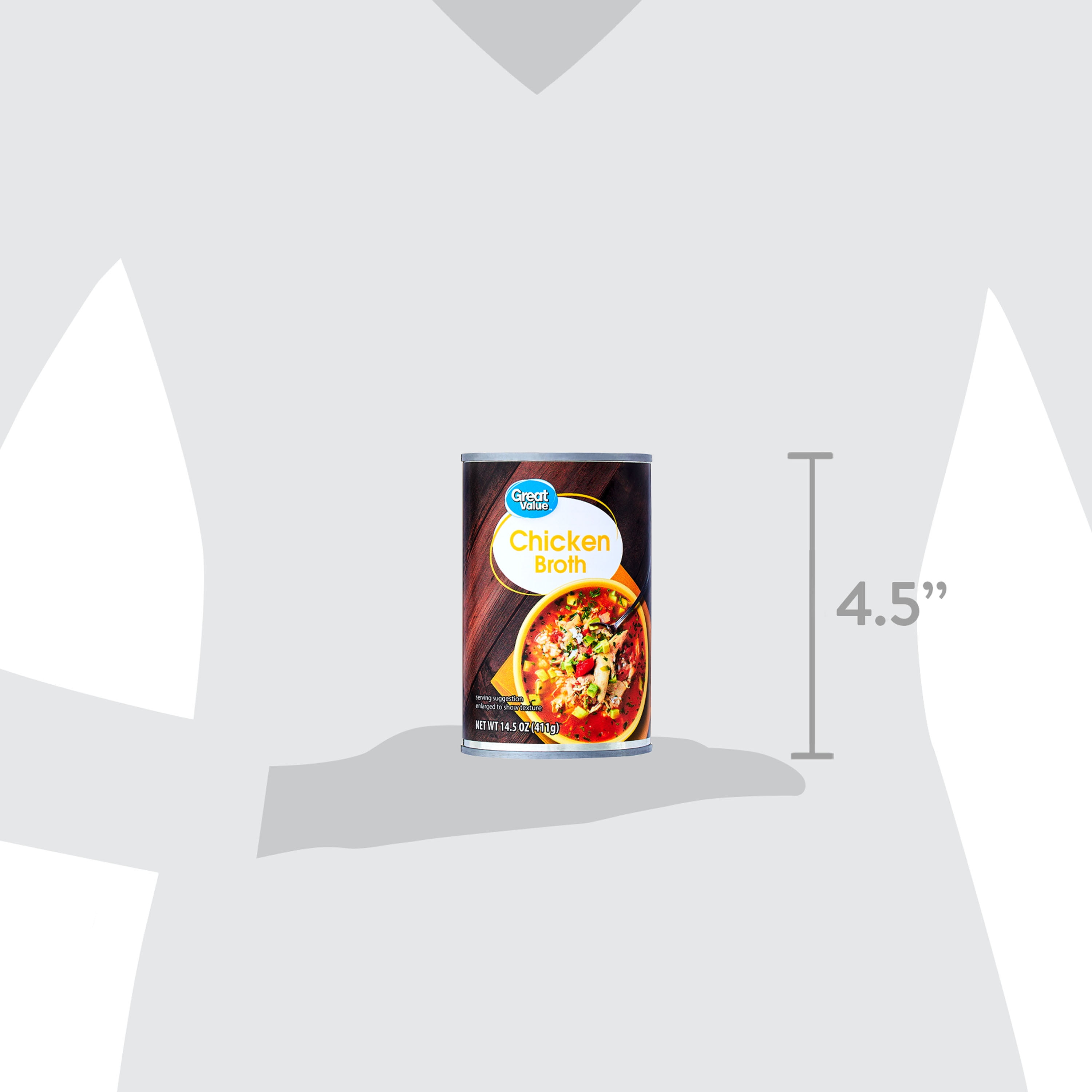 Great Value Chicken Broth, 14.5 oz (Shelf-Stable)