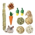 thumbnail image 3 of 9 piezas de juguetes para masticar hámster Juguetes y accesorios de materiales naturales atención Juguetes para conejillos Sunnimix bola de ejercicio de hámster, 3 of 8