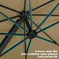 thumbnail image 6 of PURPLE LEAF 10 FT Outdoor Cantilever Umbrellas Square Aluminum Offset Hanging Umbrellas with 360°Rotation Tilt Adjutable Garden Pool Large Patio Umbrella,Beige, 6 of 15