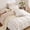 White Khaki Puppy Brown Grid, variant on NAYOROOM White Khaki Puppy Brown Grid Duvet Cover Queen Set, 3 Piece Reversible Super Soft Breathable Kids Comforter Cover