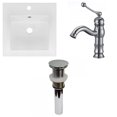 thumbnail image 1 of American Imaginations 16.5-in. W 1 Hole Ceramic Top Set In White Color - Drain Incl. AI-32956, 1 of 1