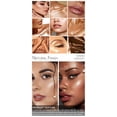 thumbnail image 4 of Face Highlighter Palette, High Glossy Face Illuminator Palette, Narutal Glow Finish, Pearl Shimmer Smooth Baked Powder, Lasting Sparkling Highlighter Makeup Palette Powder for Face Body Cheek Skin, 4 of 9