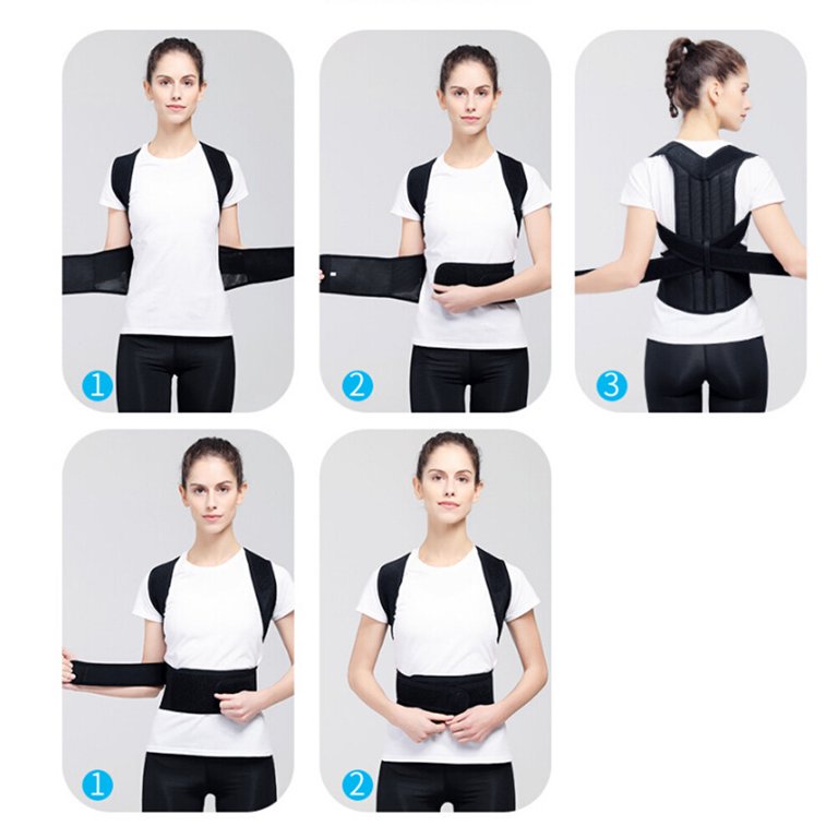 Back Brace Posture Brace Blackish Posture Correcting Brace Blackets Ear  Camera Tips Posture Corrector Men Man