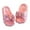 Pink, variant on ZACPNCV Girls Bow Slippers Cute Flip Flops Summer Cushion Thick Sole Large Bow Cloud Slides Home Sandals Black 8-9 Years