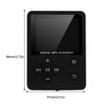 thumbnail image 2 of Mini Music Player with 1.8 Inch TFT Screen Portable Button Control Digital MP3 FM Sound Recorder, Black, 2 of 10
