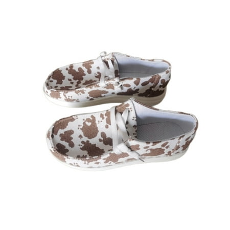 

Gomelly Ladies Breathable Comfort Shoes Comfortable Slip On Flats Walking Driving Anti-Slip Loafers Brown Milk 6.5