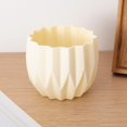thumbnail image 4 of Nordic Style Striped Plastic Faux Ceramics Flower Pot for Home Decor, 4 of 8