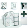 Outdoor Garden Greenhouse, Walk in Polycarbonate Greenhouse, 6' x 10