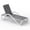 Gray, variant on CQSXDA Modern Aluminum Pool Lounge Chair with Armrests Featuring Textilene Fabric 5 Positions Adjustable for Outdoor Use, Gray