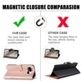 thumbnail image 3 of for Google Pixel 8a Wallet Case, [Flower Embossed] Premium PU Leather Flip Protective Case Cover with Card Holder and Stand with Wrist Strap for Google Pixel 8a, Rosegold, 3 of 7