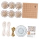 thumbnail image 4 of Juego de manualidades con rodajas de madera, círculos de madera redondos con cuerda para árbol de Navidad Establecer E, 4 of 9