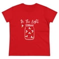 thumbnail image 2 of Be The Light - Fireflies Women's Fun Summer Feminine Midweight Cotton Tee, 2 of 4