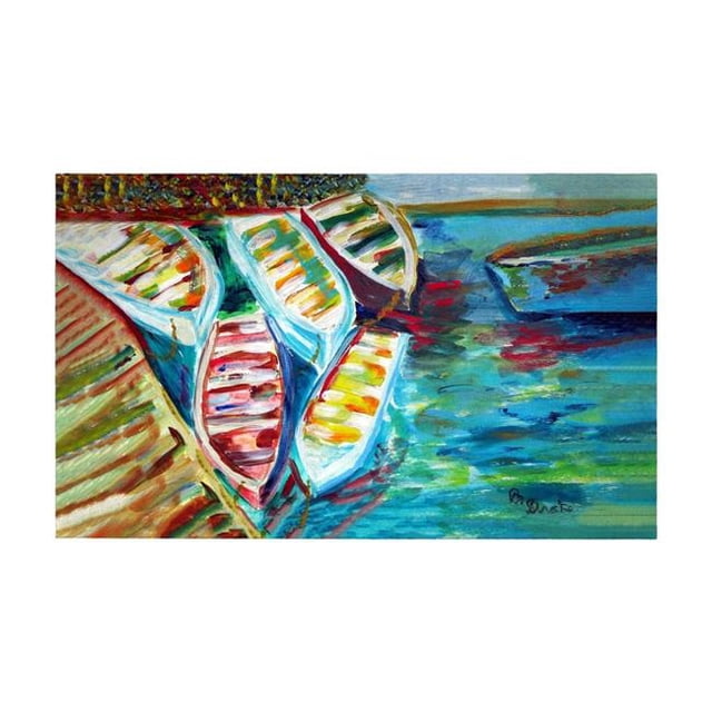 Betsy Drake DM1142G Tapis de Porte de 30 x 50 Po Six Bateaux à Rames