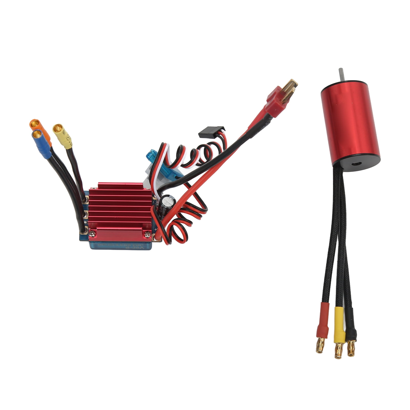 RC Car Brushless Motor - High Torque, Stable Power, CNC Aluminum, Fits SCY 1/16 Models