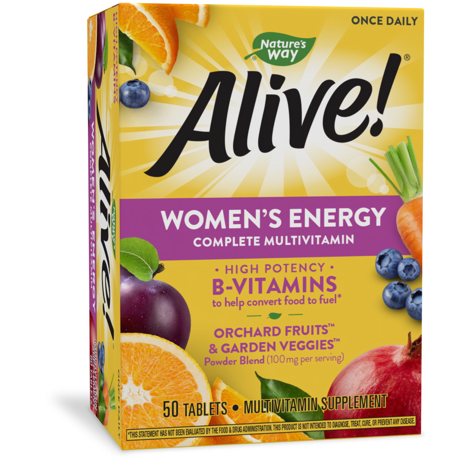 Nature's Way Alive! Women's Energy Multivitamin Tablets, Supports ...