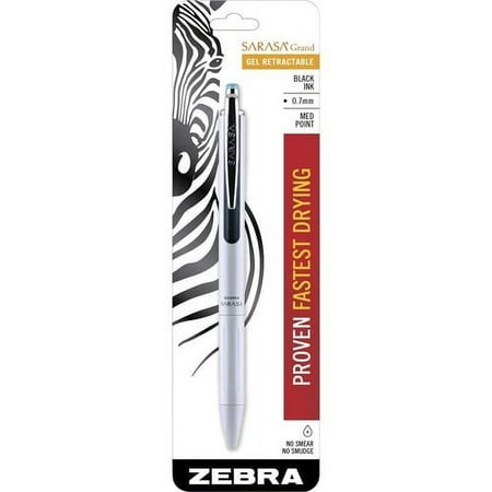 UPC: 0045888451018 | Zebra Pen 0.7mm Retractable Gel Pen 0.7 mm Pen Point Size – Refillable – Retractable – Black Gel-based Ink – Metal Barrel – 1 Each