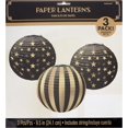 thumbnail image 2 of Amscan 241987 Hollywood 'Glitz & Glam' Paper Lanterns, 9 1/2", Multicolor, 3ct, 2 of 3