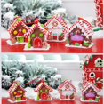 thumbnail image 5 of Pueblo de iglesias navideñas, edificios coleccionables navideños, casita navideña, adornos navideños, 5 of 5