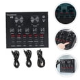 thumbnail image 4 of TABLZONE Live Sound Card Audio Mixer 1 Set for Singers with Reverberation Adjustment and Bass Adjustment in 12.5x10.5cm, 4 of 8