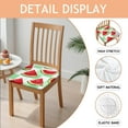 thumbnail image 2 of Summer Watermelon Seat Covers for Dining Room Chairs Set Of 6,Stretch Printed Washable Chair Seat Cover with Elastic Ties and Button,Removable Waterproof Couch Cushion Covers, 2 of 6