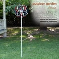 thumbnail image 5 of Alpine Corporation Solar Dual 68" Red and White Iron Patriotic Wind Spinner, 5 of 13