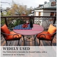 thumbnail image 6 of Round Table Cover for Round Tables 36"-70", Fitted Tablecloth with Elastic for Indoor Outdoor Party Holiday, 44inch, Flag, 6 of 6