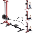 thumbnail image 3 of YUSAZENS Carbon Steel Cable Rowing Machine Multifunctional Full Body Cardio Strength Training Home Gym Fitness Equipment Black Red, 3 of 6