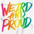 thumbnail image 2 of Weird Proud LGBTQ Pride Funny Cool Unisex Plus Fleece Graphic Hoodie Brisco Brands 4X, 2 of 5