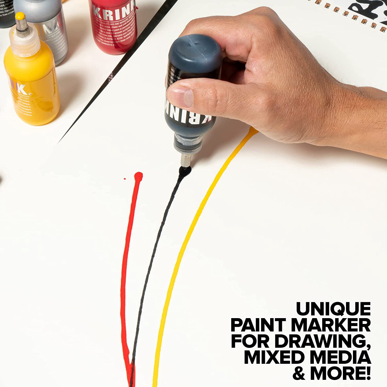 Krink K-66 Steel Tip Paint Marker, Black