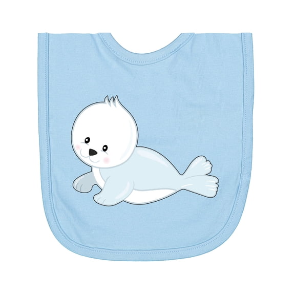 Inktastic Baby Seal Newborn Bib