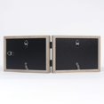 thumbnail image 4 of Lawrence Frames 4x6 Hinged Double (Horizontal) Gray Wood Gallery Collection Picture Frame, 6x4, 4 of 4