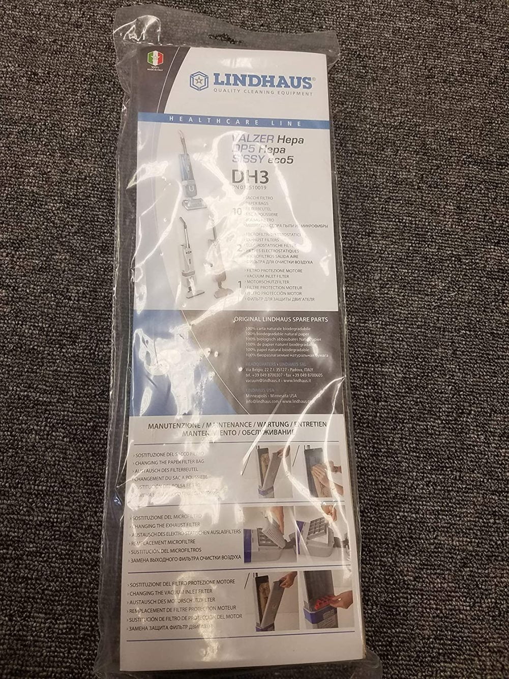 10 Pack by Lindhaus Lindhaus PH4 Healthcare Pro Replacement Bag 